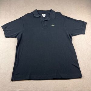 Lacoste vintage Men's Black Classic Pique Polo Shirt